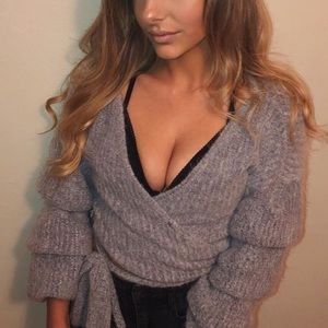 Boutique wrap sweater
